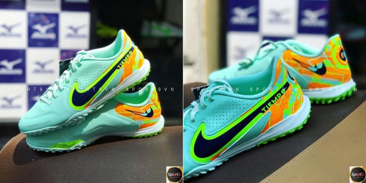 Giày đá bóng Nike Tiempo Legend 9 Academy TF - Xanh Mạ Non